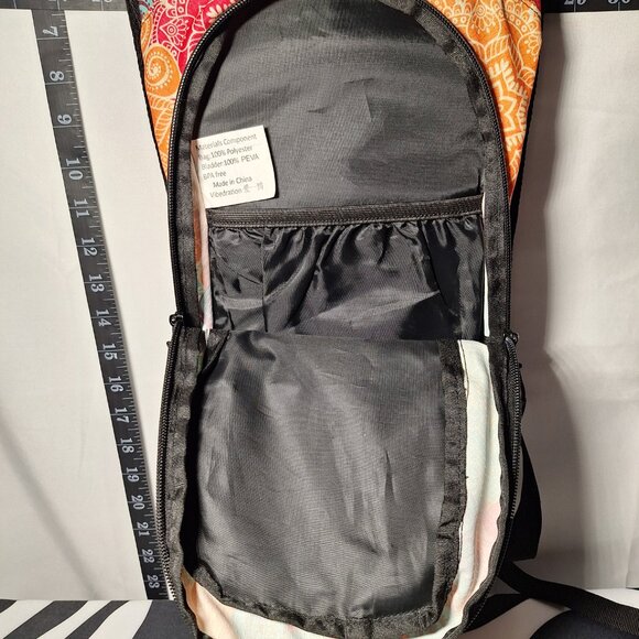 Vibedration Hydration Backpack w/o bladder  turquoise/orange pattern Used main image 6